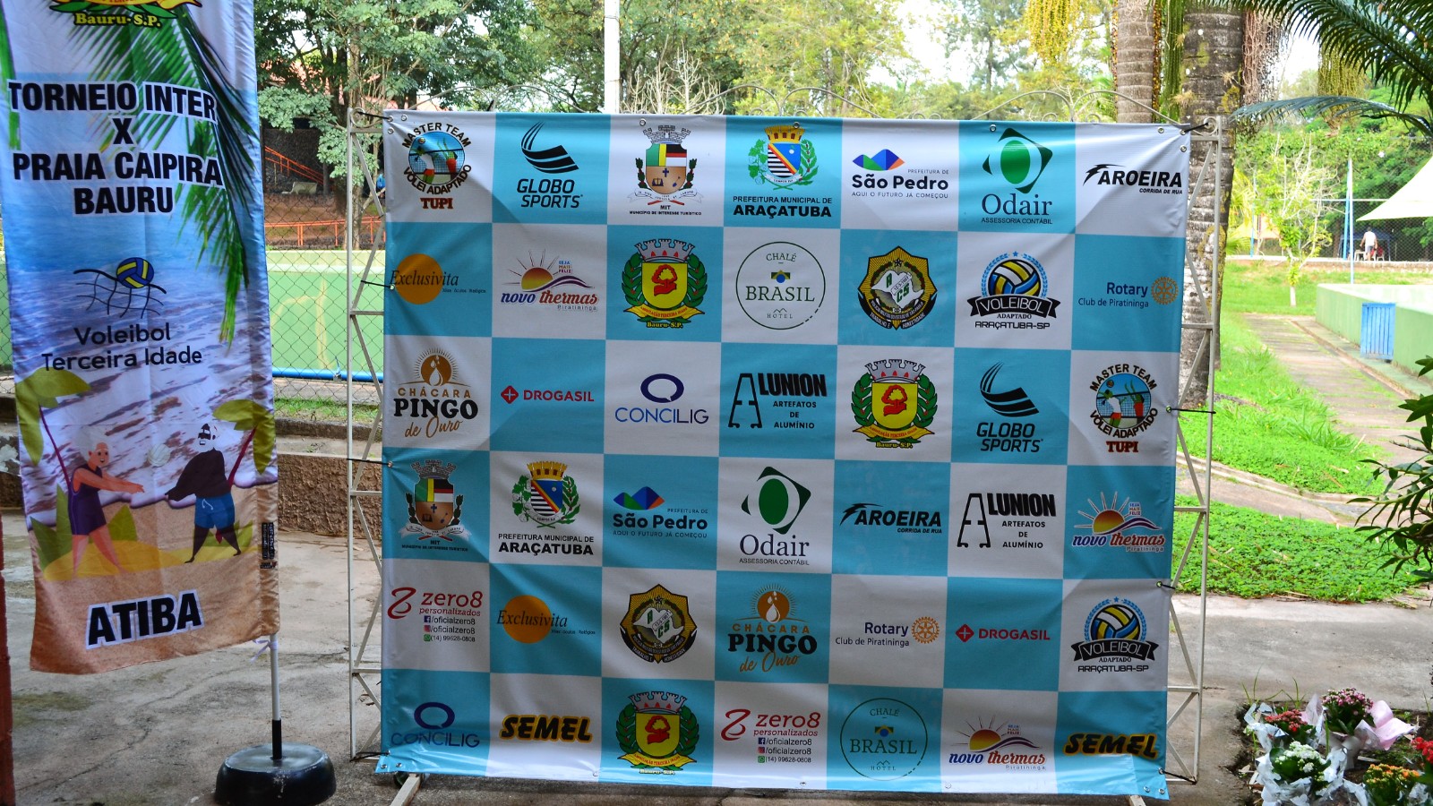 Inter Praia Caipira - Organização: Banners/quadras 20