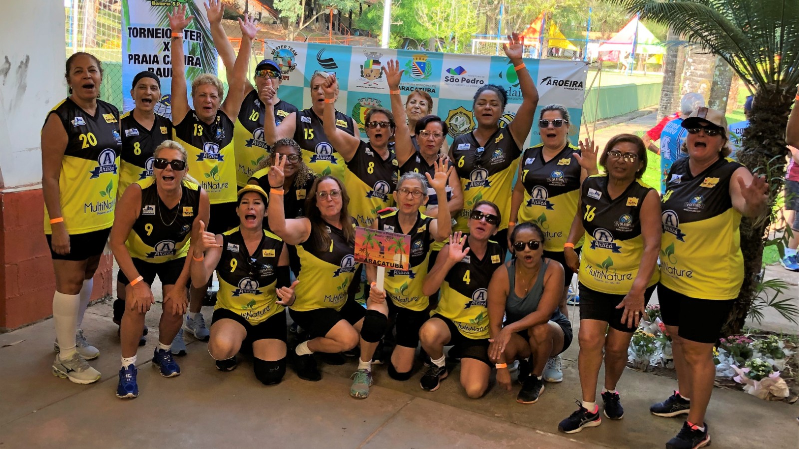 Inter Praia Caipira - abril 2022 Clube Termas Piratininga  Equipes Participantes 16