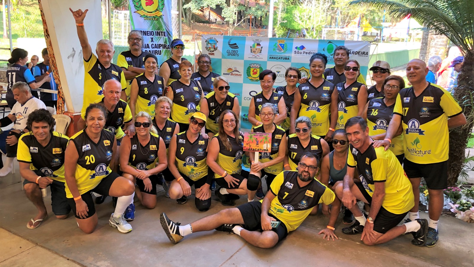 Inter Praia Caipira - abril 2022 Clube Termas Piratininga  Equipes Participantes 14